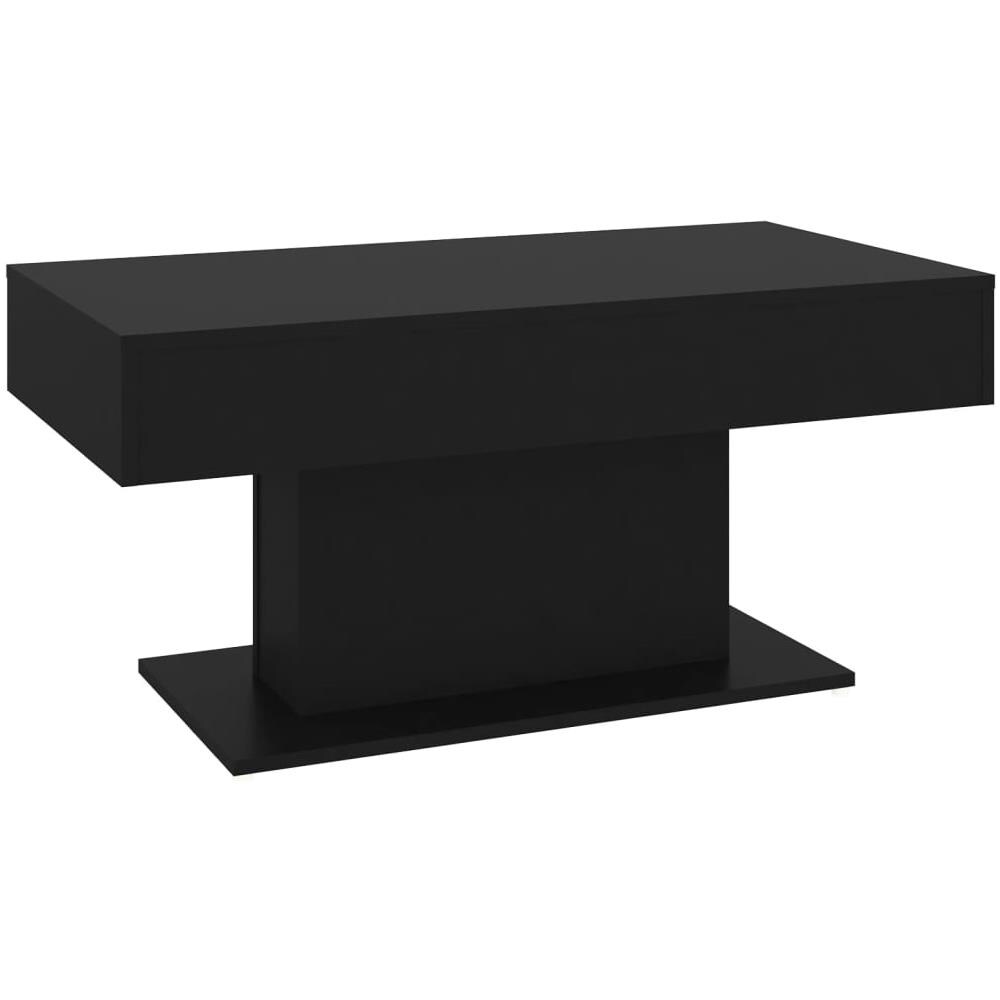 Tavolino da Salotto Nero 96x50x45 cm in Legno Multistrato - Foto 2