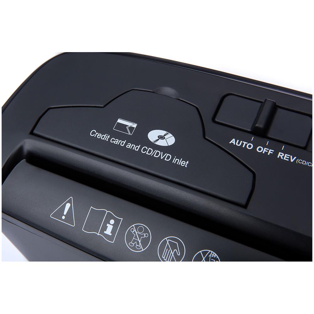 Cr 1033 Distruggidocumenti Da 5 Fogli Distruggi Cd Dvd Carte Di Credito Contenitore 7 L 130w Nero - Foto 8