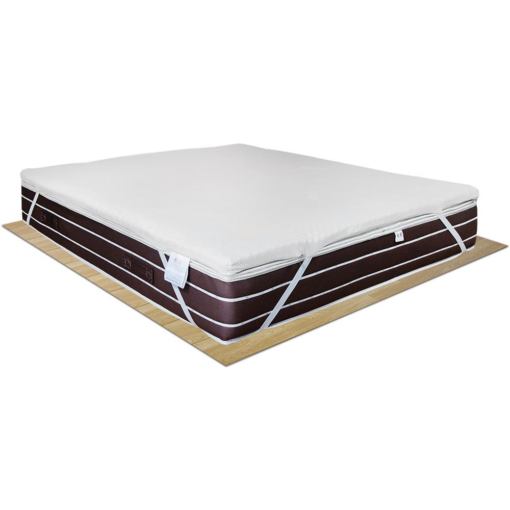 Topper Memory Foam 5 Cm, Correttore Materasso Matrimoniale 160x190, Memory Fresh Massaggiante - Foto 8