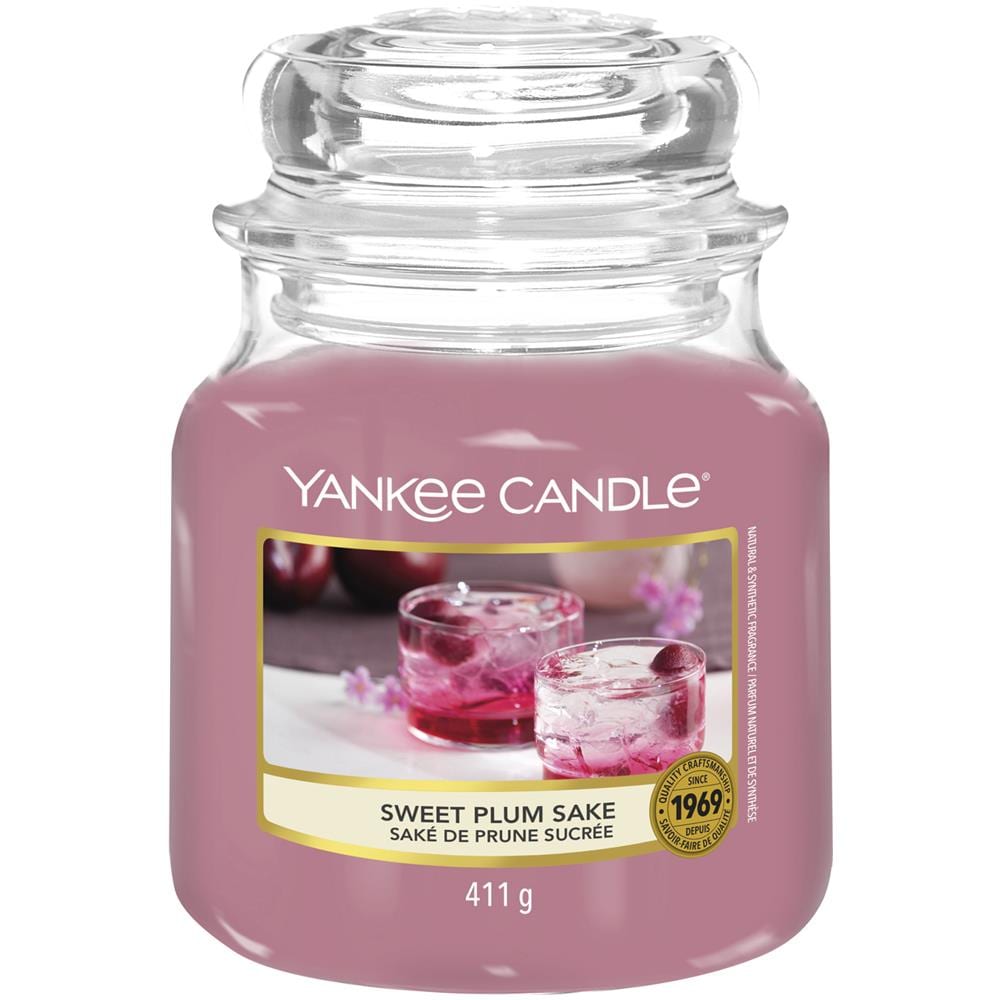 Sweet Plum Sake Candela In Giara Media Rosa - Foto 1