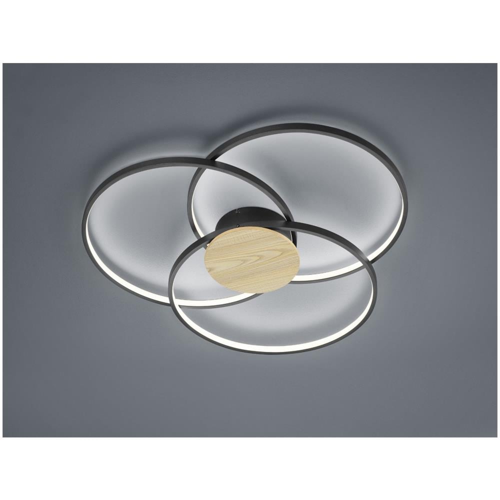 Mountney M32 X 3VV9S – Volante 3 Raggi, Centro Argento Anodizzato E Inserti Effetto Legno Nero - 2
