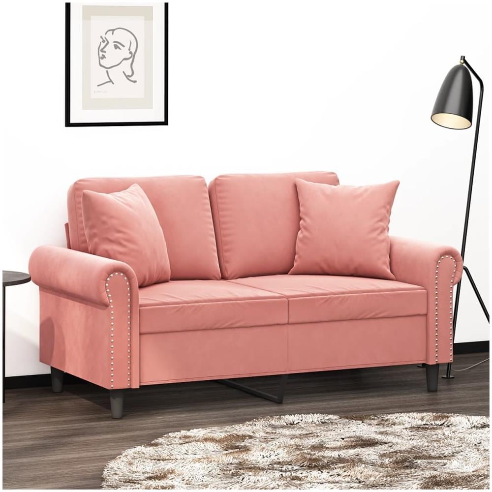 Cuscini Decorativi 2 Pz Rosa 40x40 Cm In Velluto - Foto 1