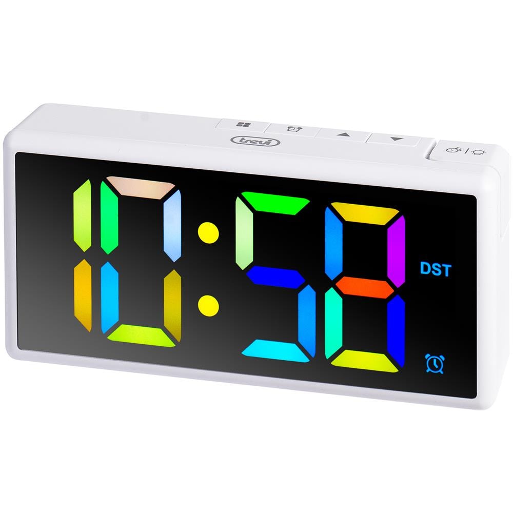 EC 886 Sveglia Digitale Grande Display A Colori Bianco - Foto 1