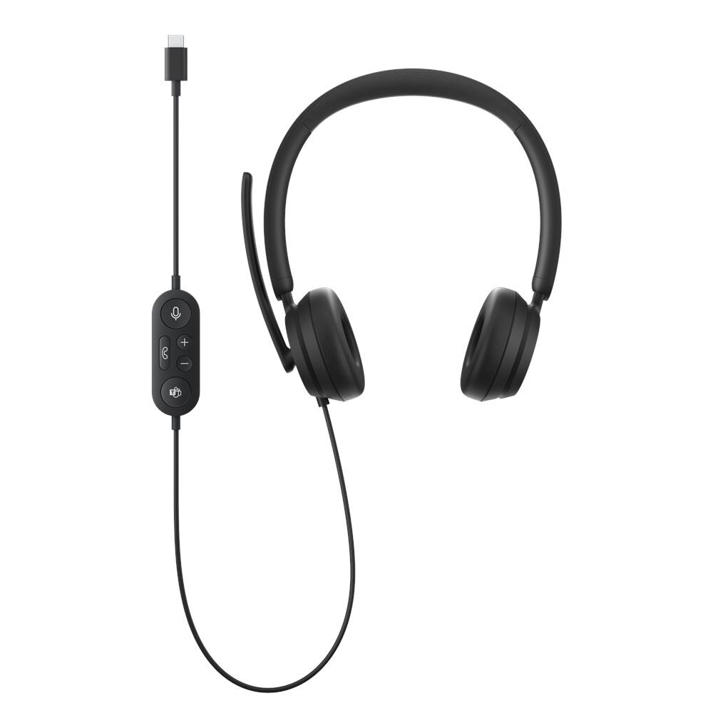 Modern USB-C Headset Auricolare Cablato A Padiglione Ufficio USB tipo-C Nero - Foto 2