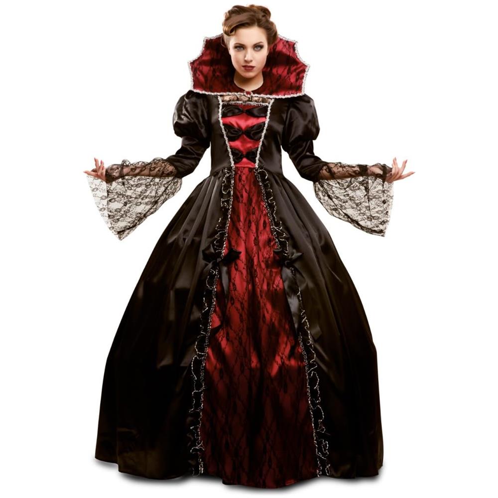 Costume Vampire De Luxe con sottogonna e colletto taglia XXL - Foto 1