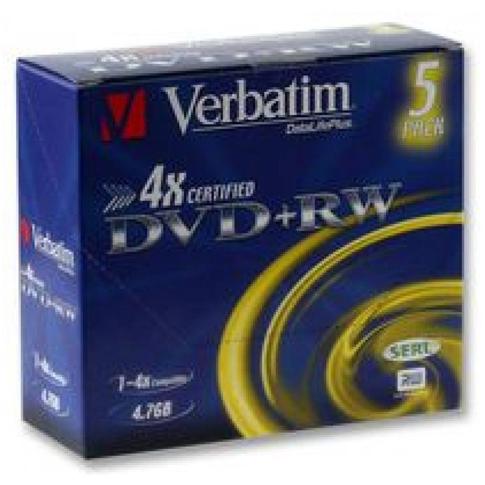 DVD+RW 4 x 4.7GB Advanced SERL 5 Pezzi Jewel Case - Foto 1