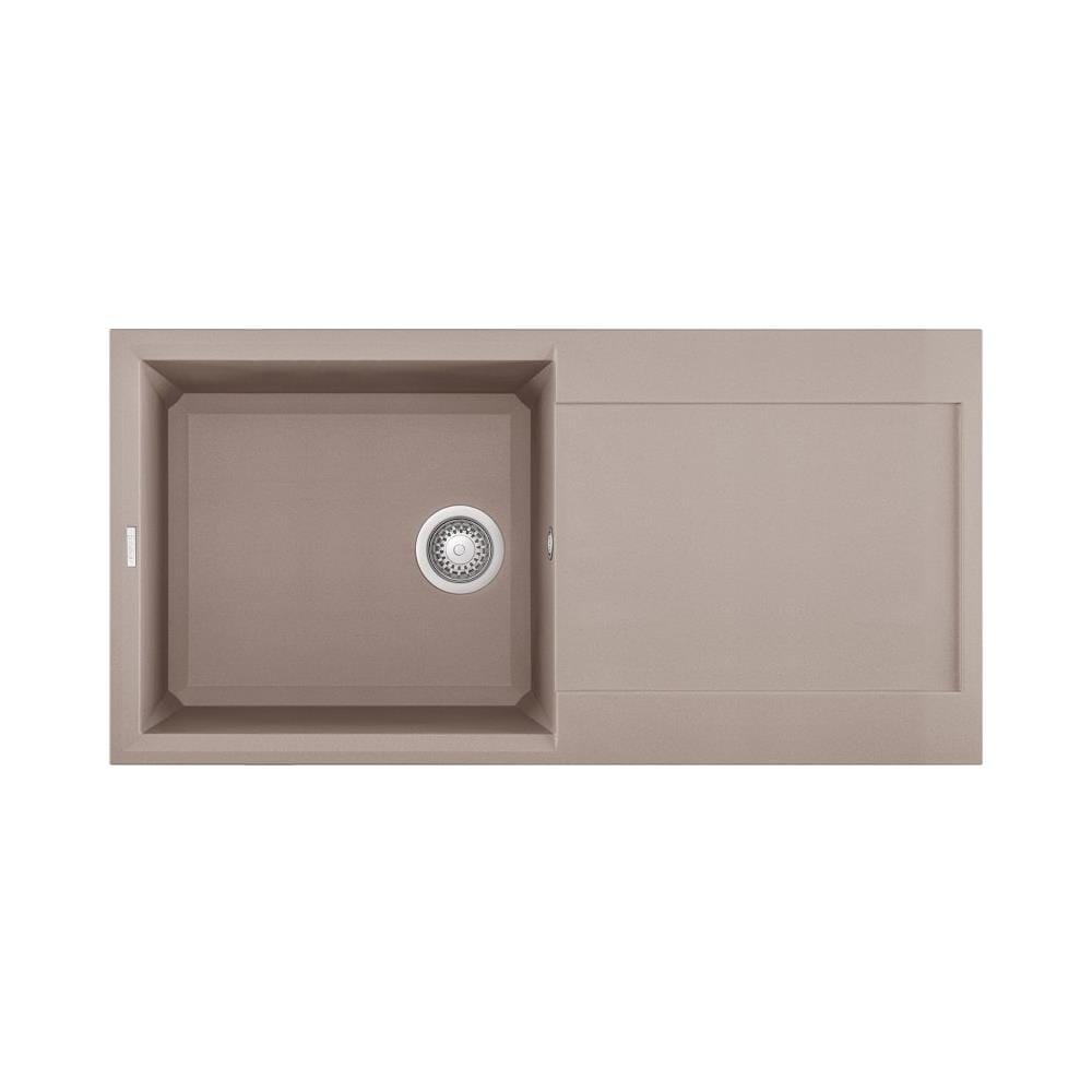Lavello Easy 480 Granitek 100x50 cm 1 vasca con gocciolatoio Colore Tortora 43 - Foto 1