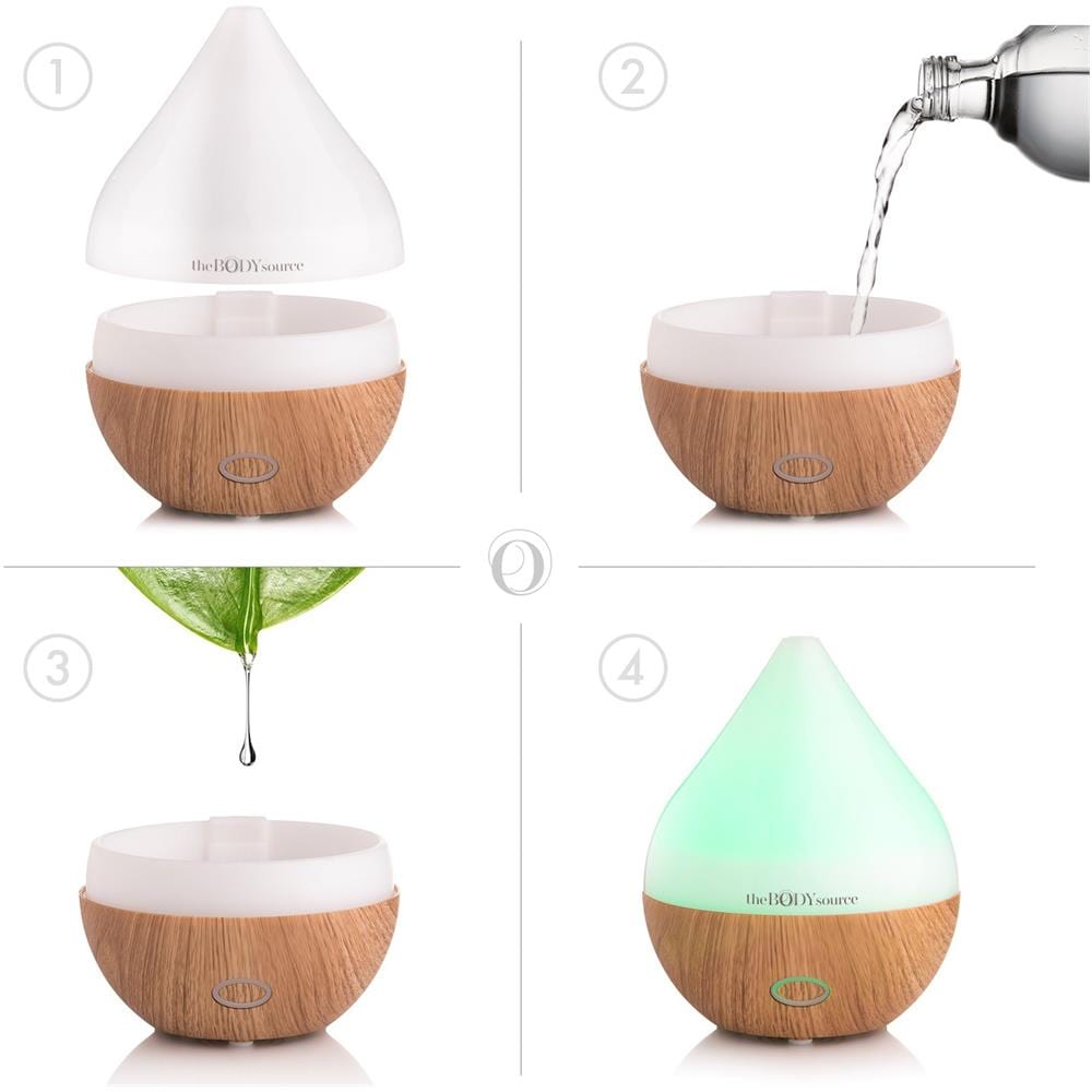 Diffusore Di Aromi Per Oli Essenziali Con Luci Led Di 7 Colori (165 Ml)  - Foto 6