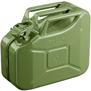 Tanica In Acciaio Inox 10 Litri - WINCHMAX, Modello Militare Per Carburante, Benzina, Diesel E Acqua