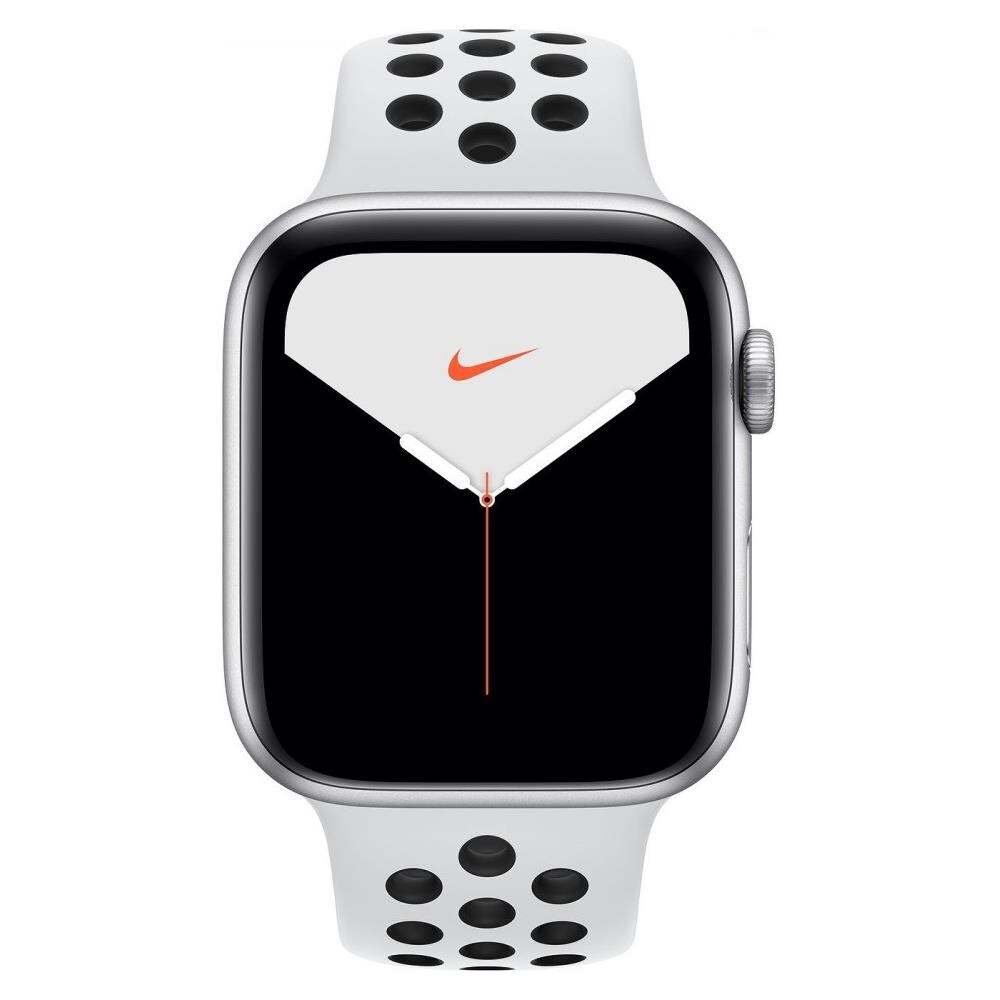 APPLE - Nike+ Watch 5 44 mm Impermeabile 5ATM GPS + Cellular 32GB WiFi /  Bluetooth con Cinturino Sport Nero / Platino - ePRICE