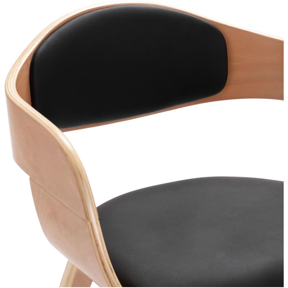 Sedie Da Pranzo 4 Pz In Legno Piegato E Similpelle - Foto 8