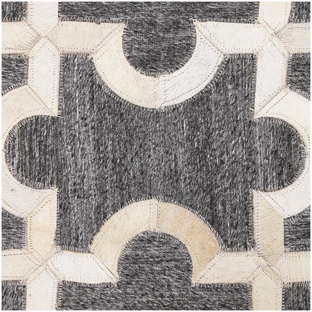 Tappeto In Pelle Di Mucca Grigio Scuro 140 X 200 Cm Yedisu - Foto 2