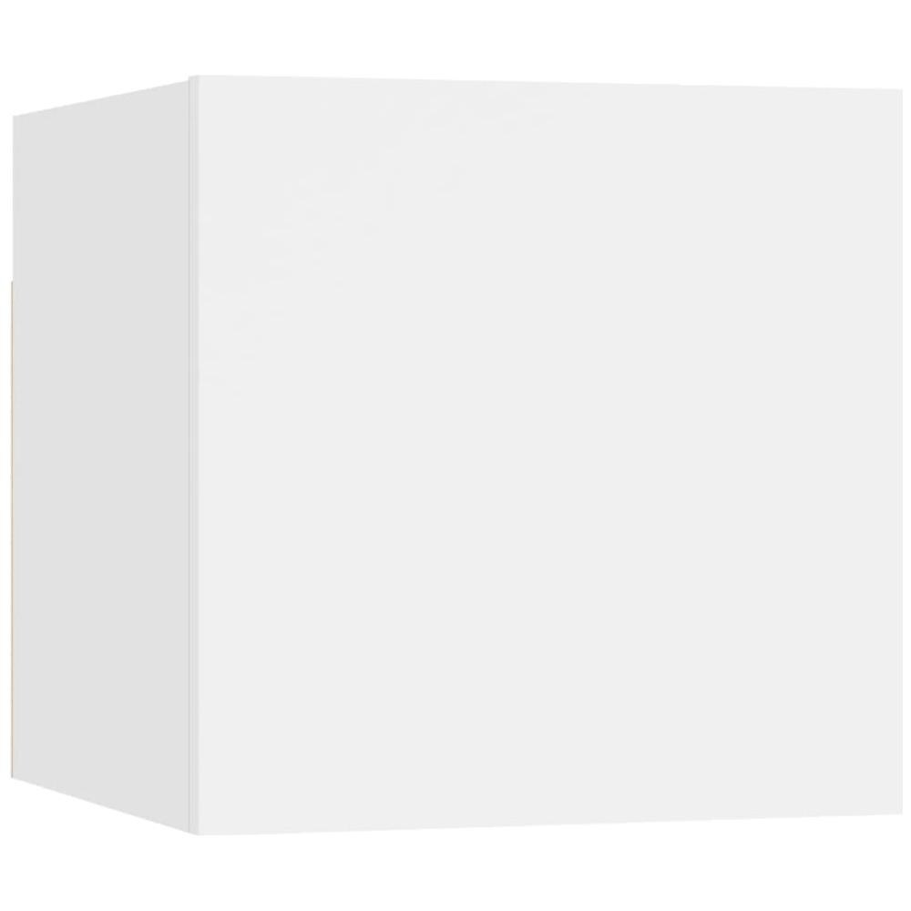 Comodino Bianco 30,5x30x30 cm in Legno Multistrato - Foto 2