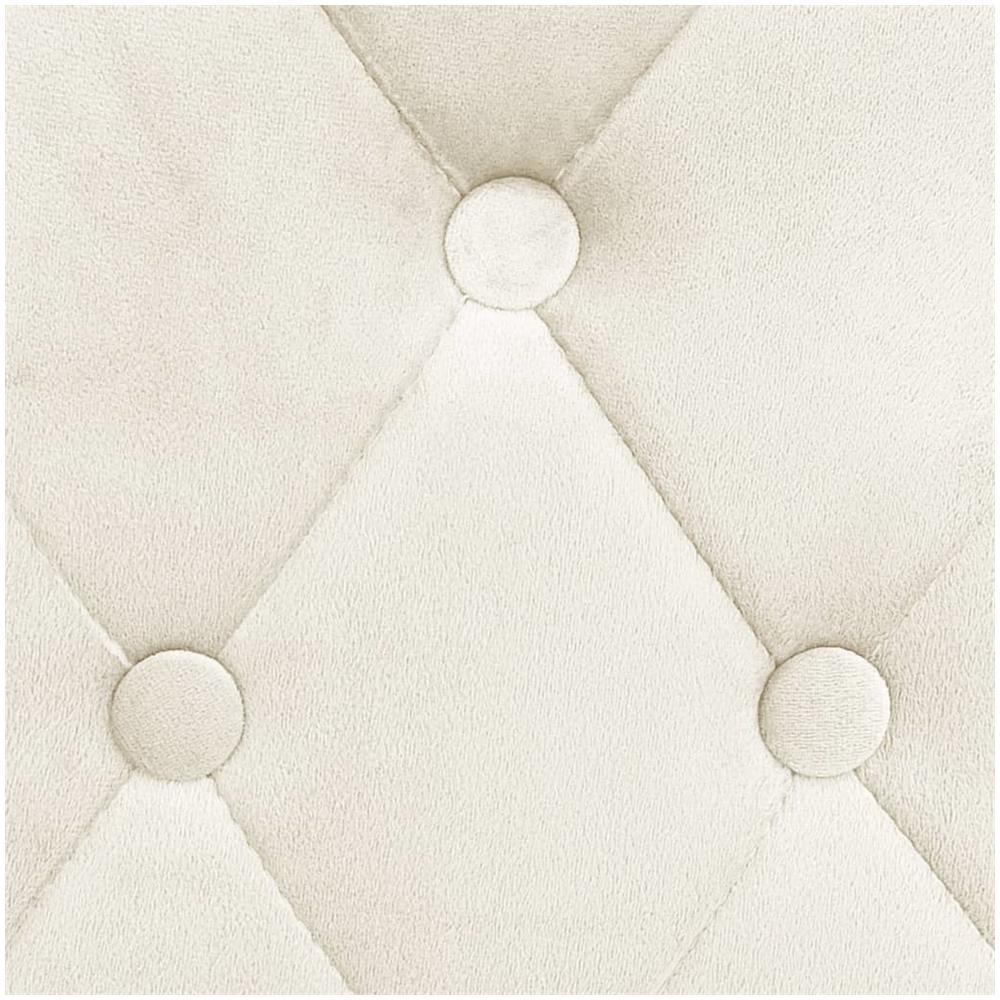 Sedie da Bar 2 pz Crema in Velluto - Foto 2