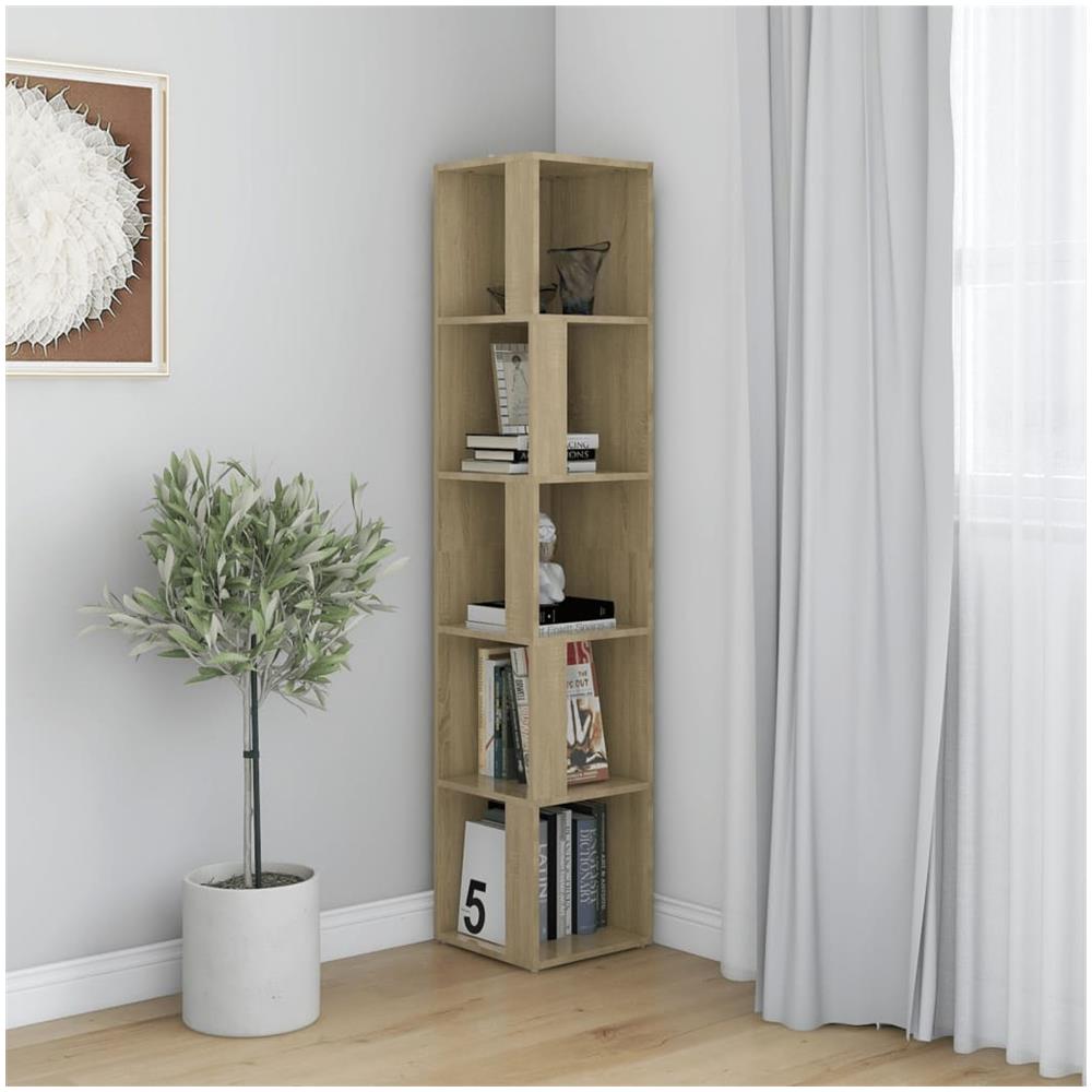 Armadio Angolare Rovere Sonoma 33x33x164,5 cm in Truciolato - Foto 3