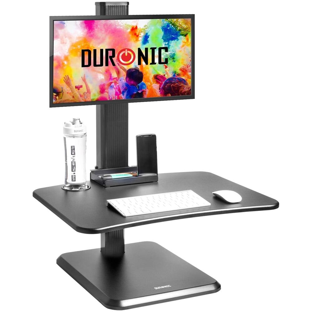 Dm05d14 Postazione Da Lavoro Per Computer Con Ampia Piattaforma 65 Cm Scrivania Ufficio Per Pc Monitor Tastiera - Altezza Regolabile Da 72 A 116 Cm - Foto 1