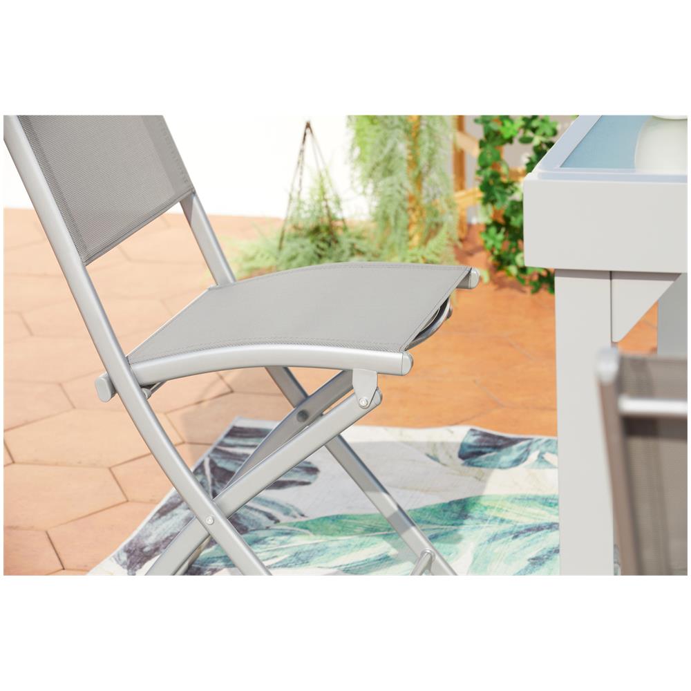 Tavolo Da Giardino Allungabile 8 Posti Con 8 Sedie In Alluminio Molvina - Foto 2