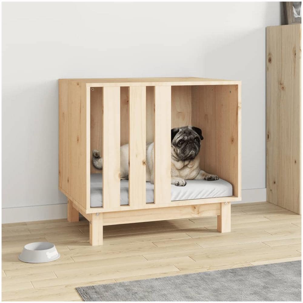 Casetta Per Cani 60x45x57 Cm In Legno Massello Di Pino - Foto 1