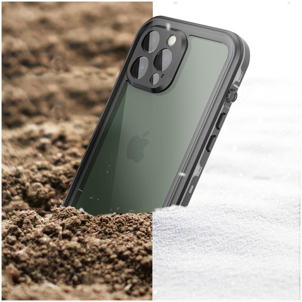 Cover Completa Per Iphone 13 Pro Max Waterproof Ip68 Bordo Nero - Foto 5
