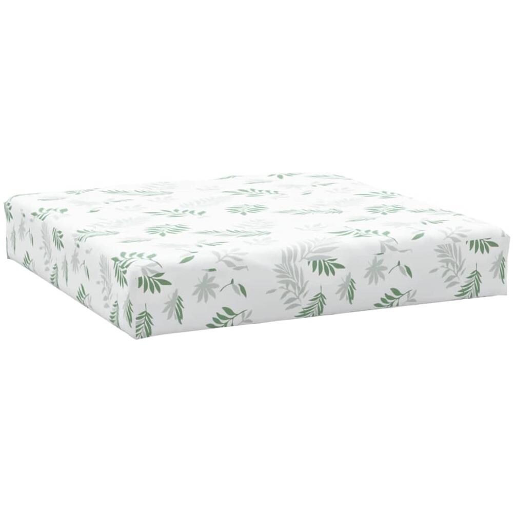 Cuscino Pallet Motivo A Foglie 60x60x8 Cm In Tessuto Oxford - Foto 2