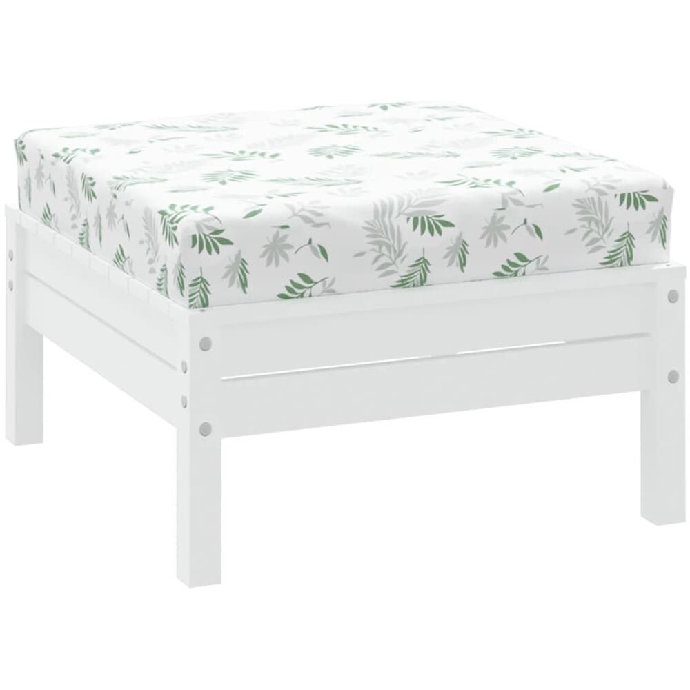 Cuscino Pallet Motivo A Foglie 60x60x8 Cm In Tessuto Oxford - Foto 3