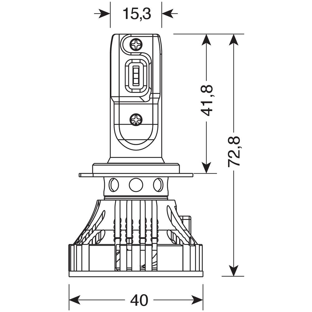 9/32v Halo Led Serie 7 Compact - (h7) - 36w - Px26d - 2 Pz - Scatola - Foto 2