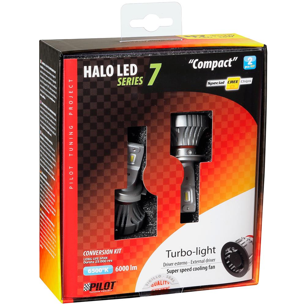 9/32v Halo Led Serie 7 Compact - (h7) - 36w - Px26d - 2 Pz - Scatola - Foto 3