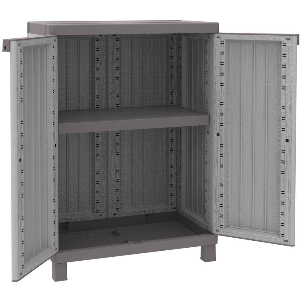 Armadio C-Wood 680 Armadio bassi 2 ante e 1 ripiano L68 x P39 x H91,5 - Foto 2