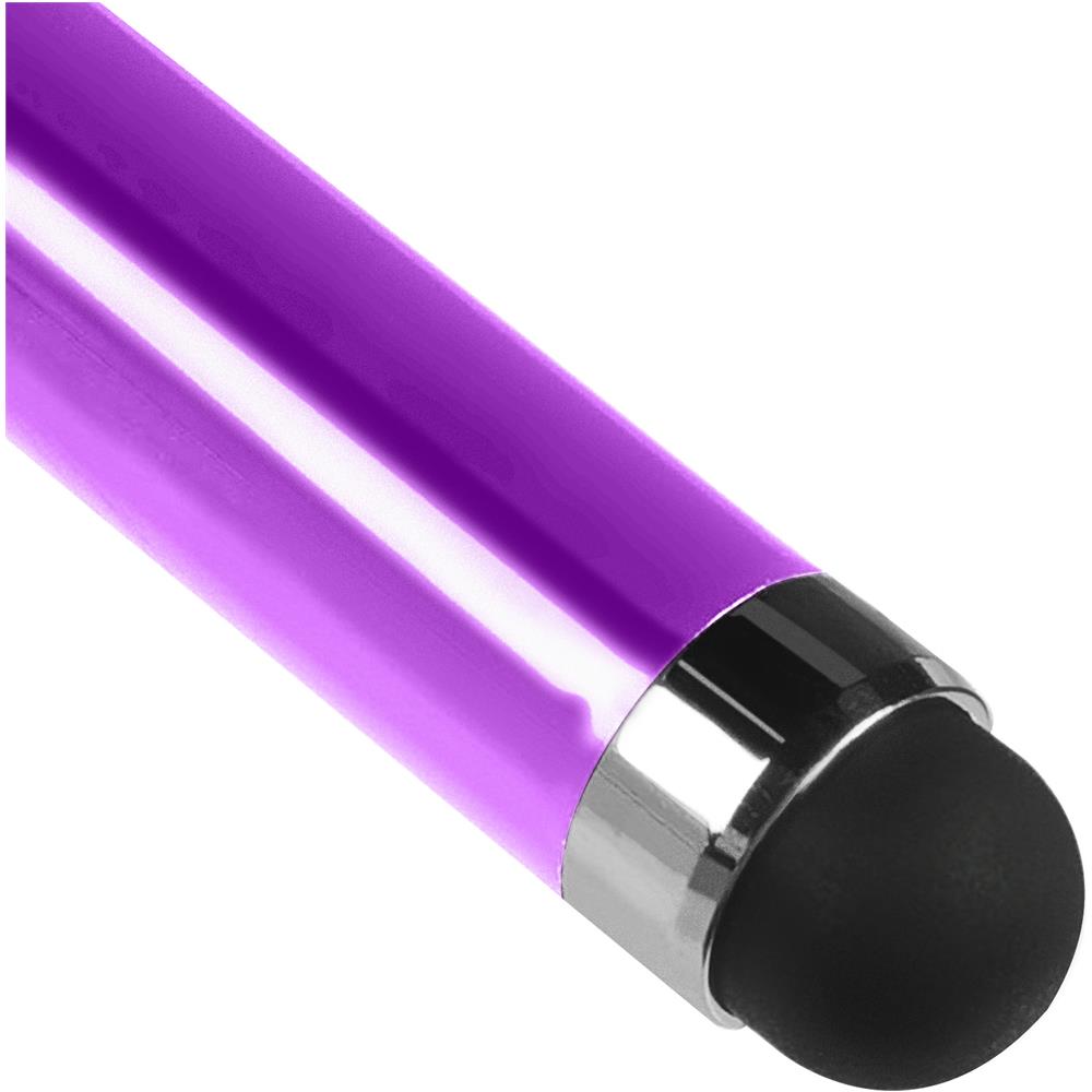 Stylus Penna Digitale Universale Touchscreen Retrattile Bianca - Viola - Foto 2