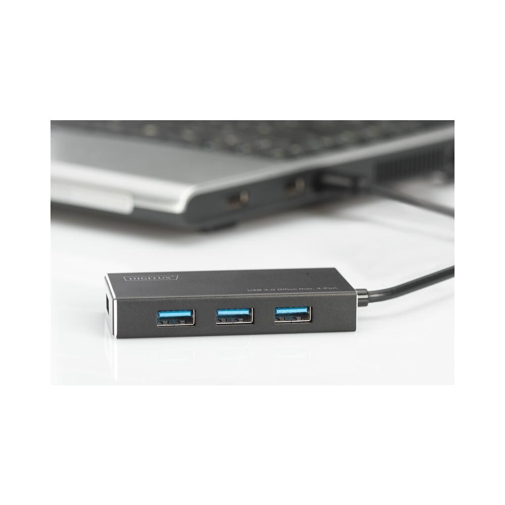 DA-70240-1 USB 3.0 (3.1 Gen 1) Type-A 5000Mbit / s Nero perno e concentratore - Foto 2