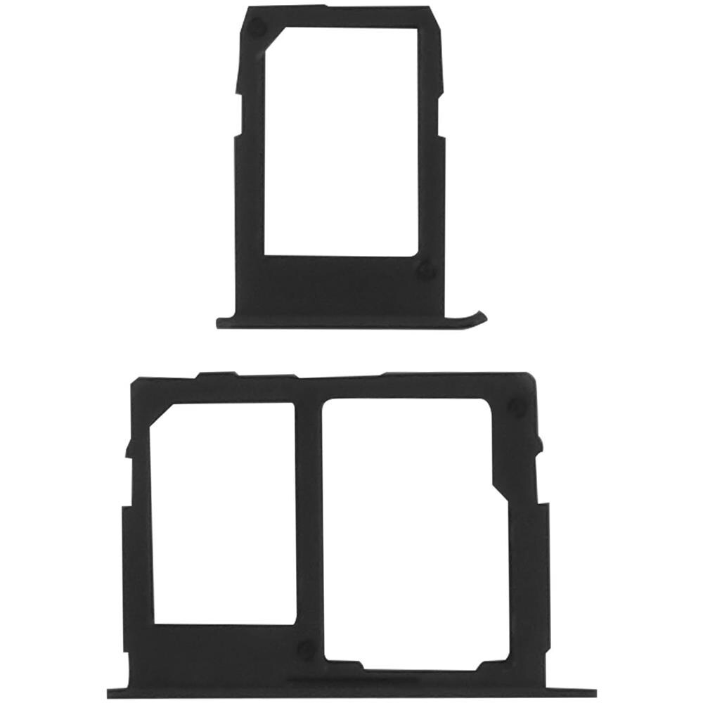 Alloggio Sim Samsung Galaxy J3 2017 Supporto 2x Scheda Nano Sim + Microsd - Nero - Foto 2