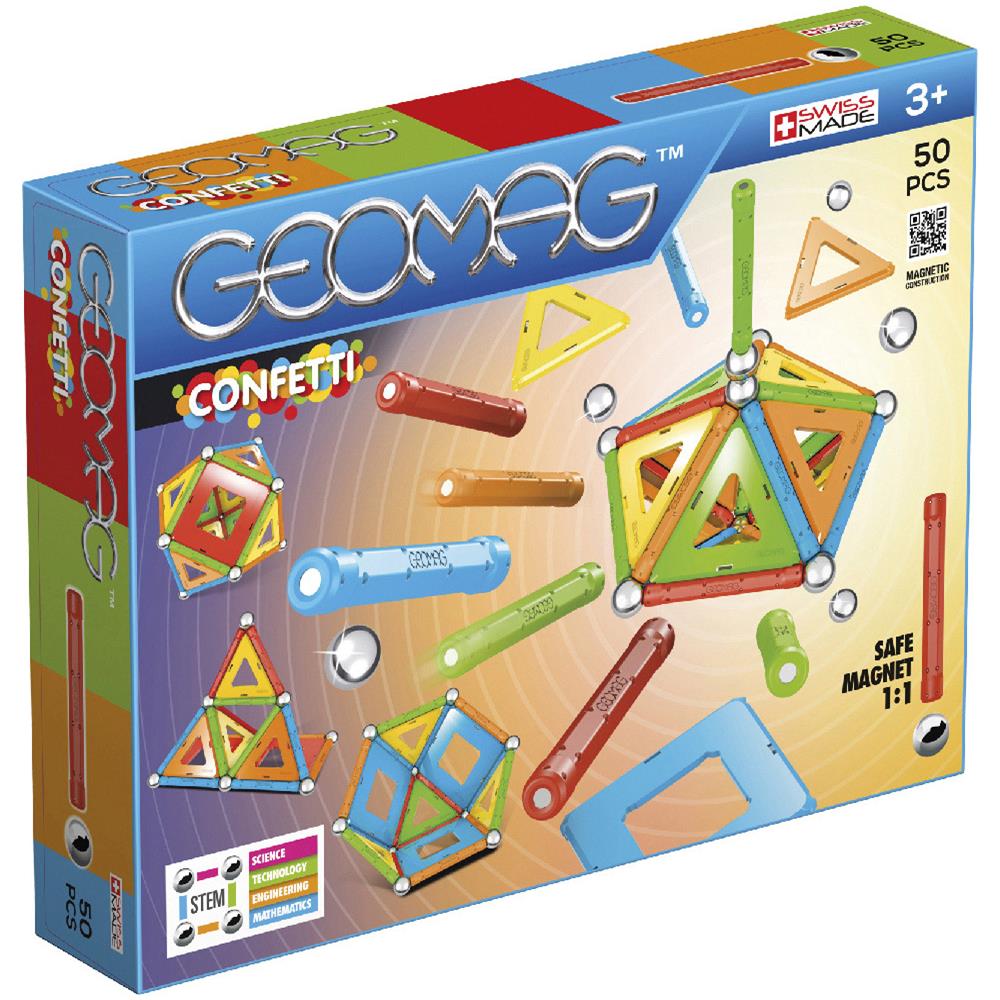 Geomag Classic Confetti 352, Costruzioni Magnetiche E Giochi Educativi, 50 Pezzi - Foto 2