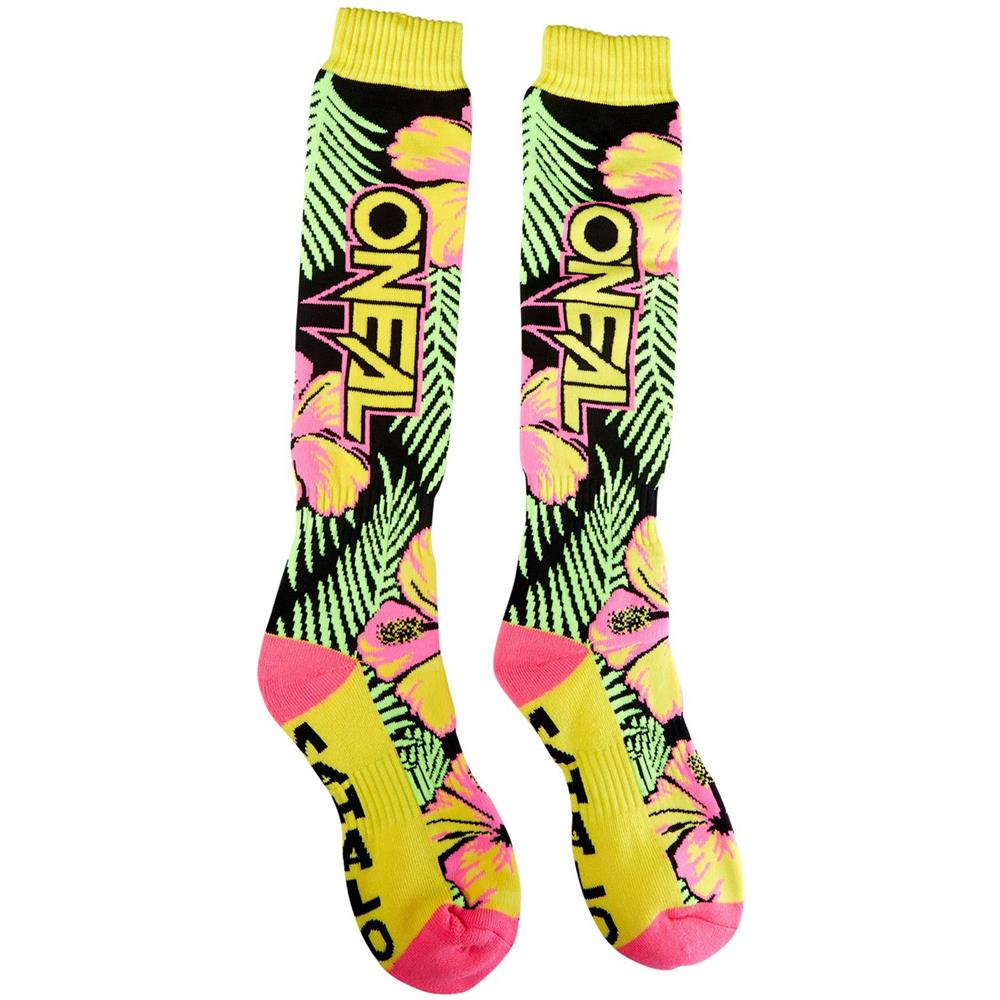 Calzini Mx Oneal 2019 Pro Island Rosa Verde Giallo (default, Giallo)  - Foto 2