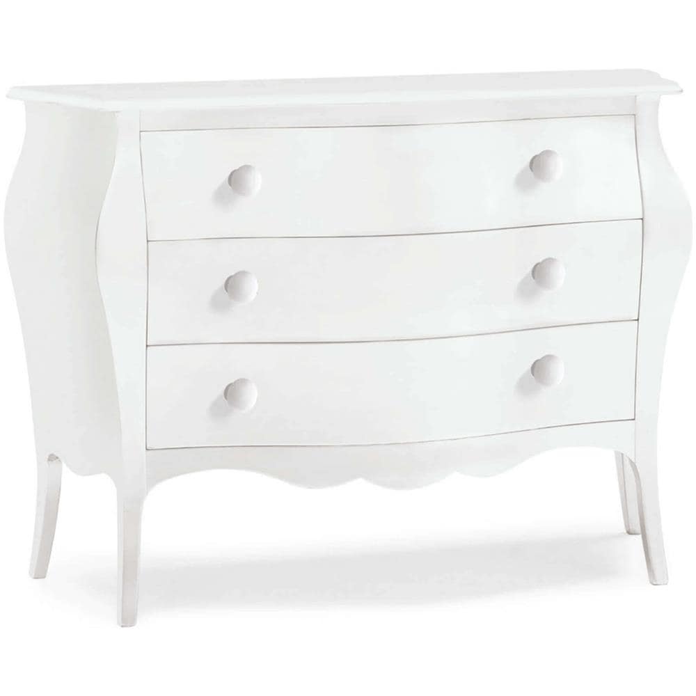 Jalen - Comò In Legno Massello Bombato - Foto 1