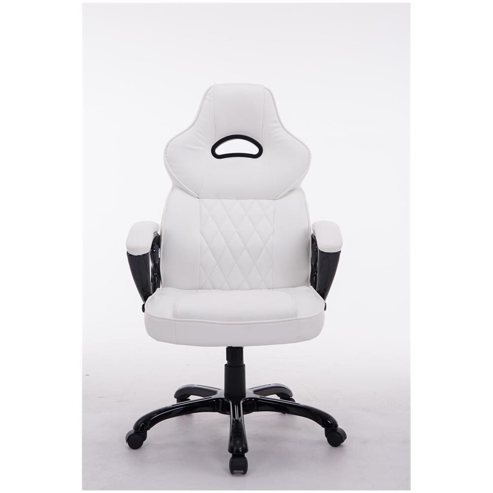 Sedia Racing Ufficio Big XXX in Similpelle I Poltrona Gaming Studio Ergonomica con Alto Schienale I Sedia Direzionale Portata Max 180 kg Bianco - Foto 2