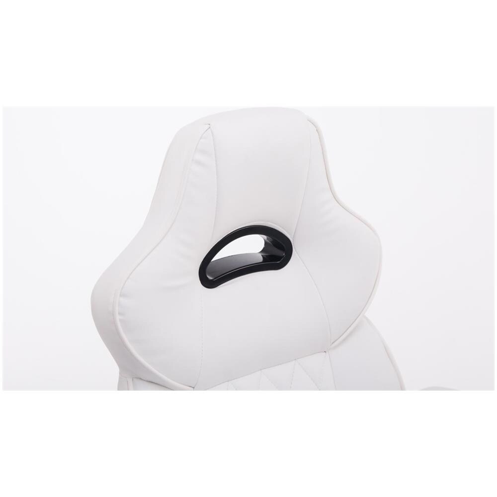 Sedia Racing Ufficio Big XXX in Similpelle I Poltrona Gaming Studio Ergonomica con Alto Schienale I Sedia Direzionale Portata Max 180 kg Bianco - Foto 5