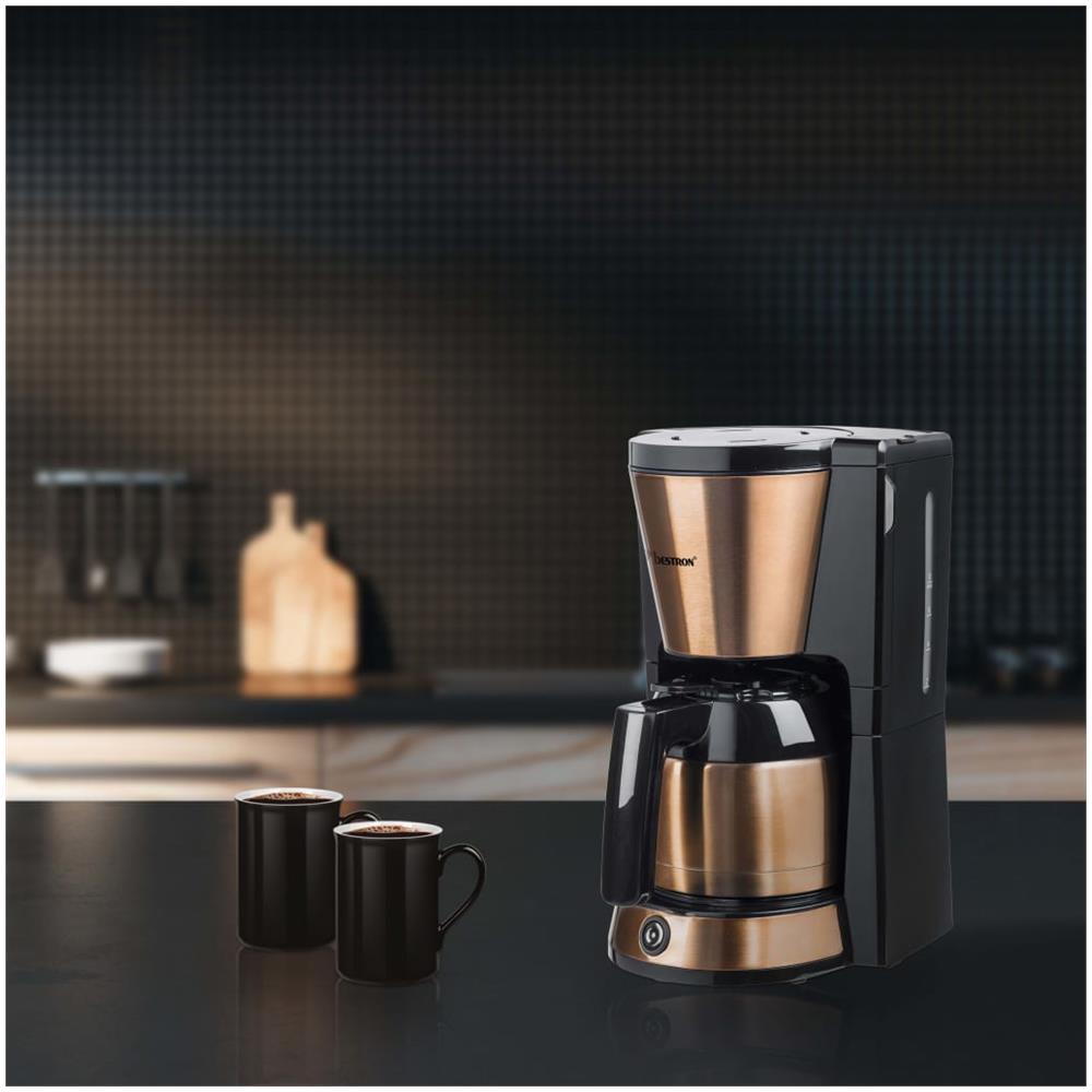 Copper Collection ACM1000CO Macchina Caffè Americano 8 Tazze Potenza 900 Watt Colore Rame - Foto 7