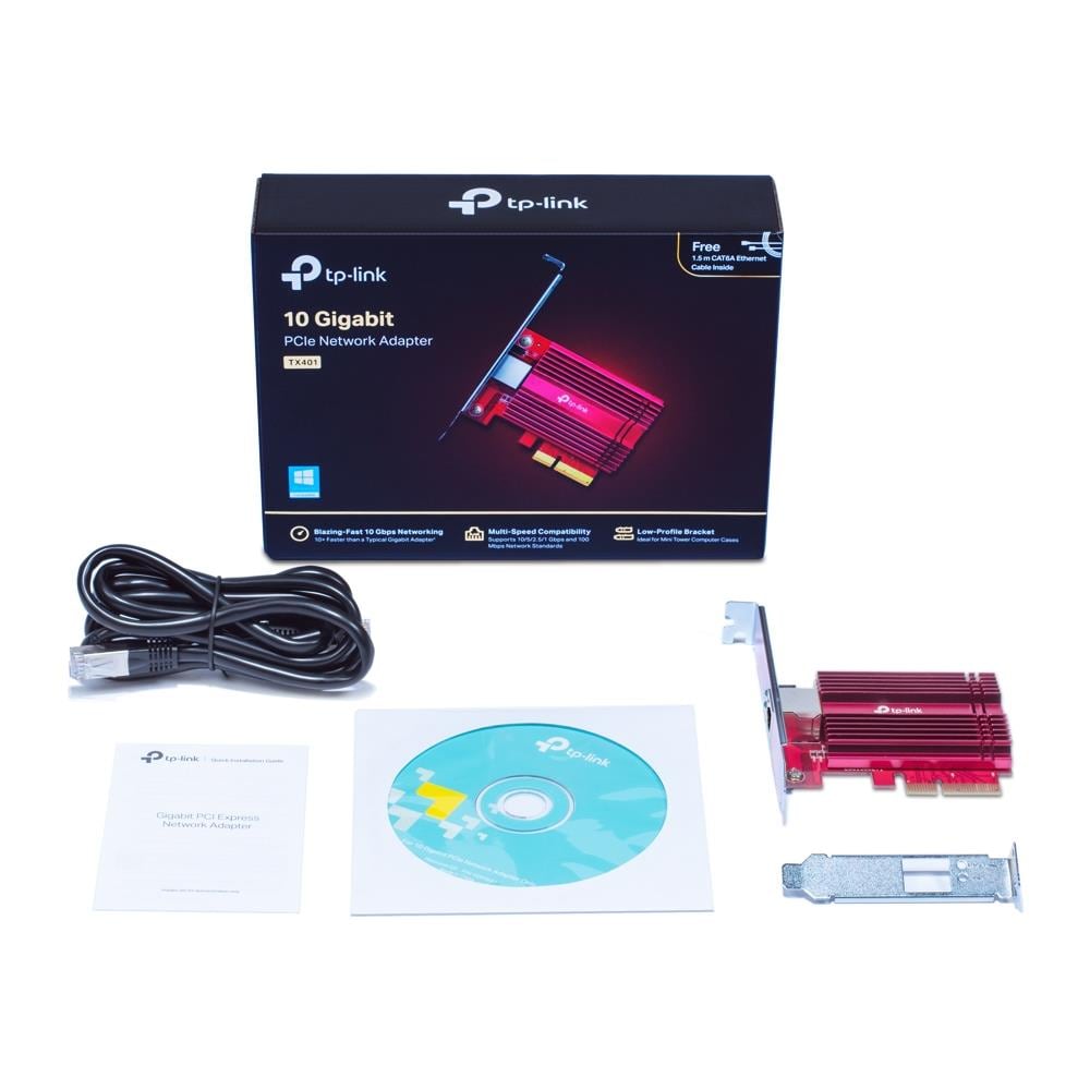 Scheda di Rete TX401 Ethernet Interna 10000 Mbit /s Colore Rosso - Foto 5