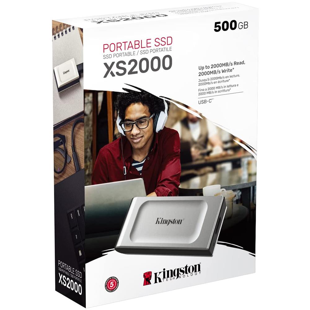 SSD Esterno 500 GB Serie XS2000 Interfaccia USB 3.1 - Foto 3