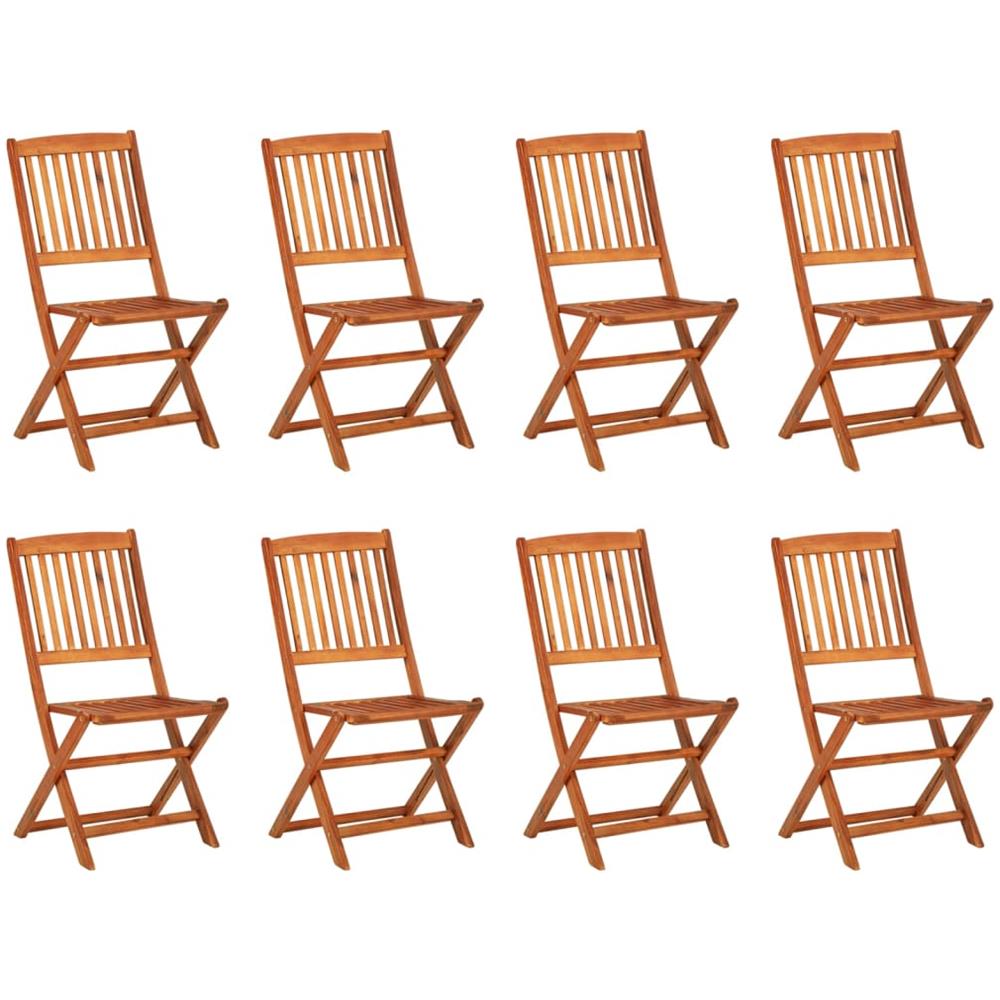 Set da Pranzo da Giardino 9pz 180x90x75cm Legno Massello Acacia - Foto 3