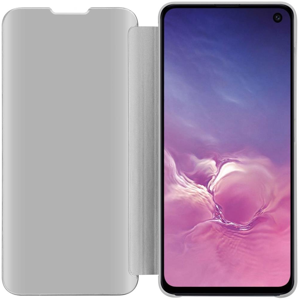 Custodia Compatibile Con Samsung Galaxy S10e In Agata Argento - Clear View Specchio Coperchio Protettivo Con Funzione Di Supporto Protezione A 360 Gradi - Foto 2