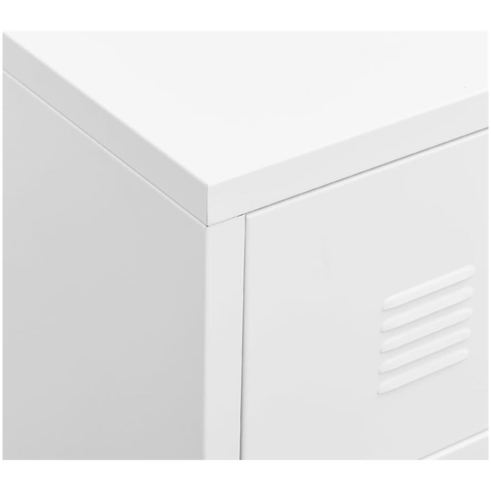 Cassettiera Industriale Bianca 78x40x93 Cm In Metallo - Foto 2