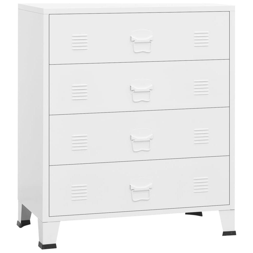 Cassettiera Industriale Bianca 78x40x93 Cm In Metallo - Foto 1