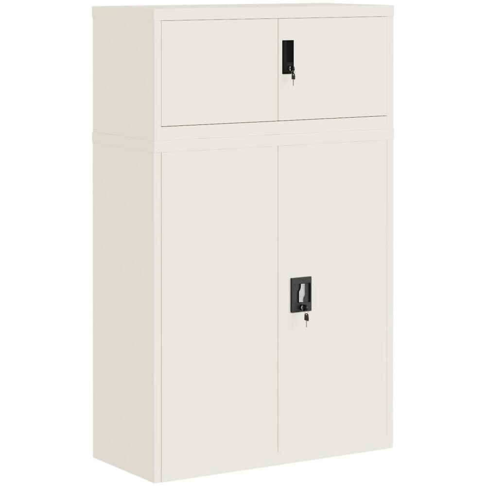 Armadio Classificatore Bianco 90x40x145 Cm In Acciaio - Foto 2