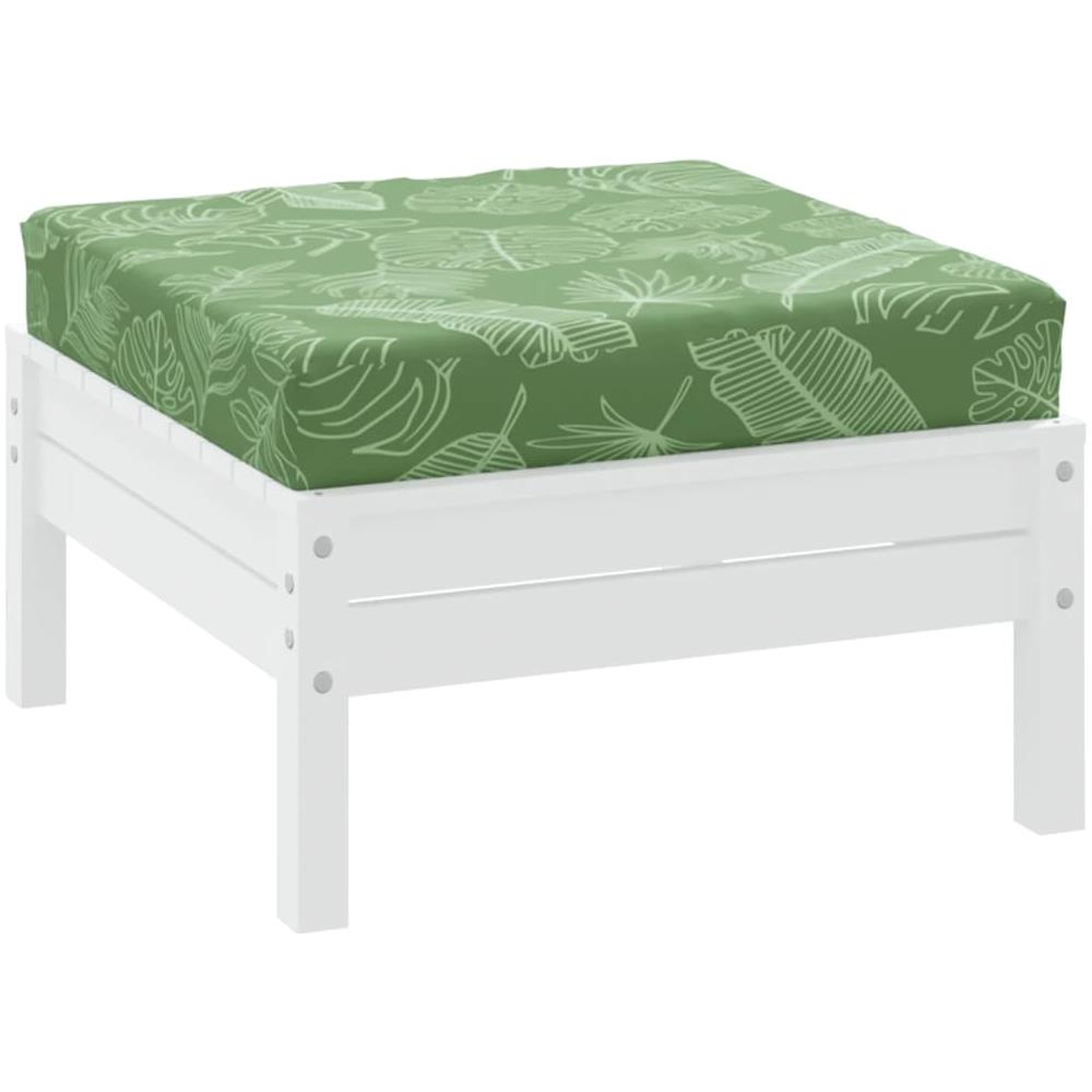 Cuscino Pallet Motivo A Foglie 60x60x8 Cm In Tessuto Oxford - Foto 3