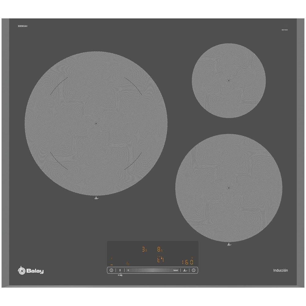 Piano Cottura 3EB965AH a Induzione 3 Zone Cottura da 59.2 cm Colore Nero - Foto 1