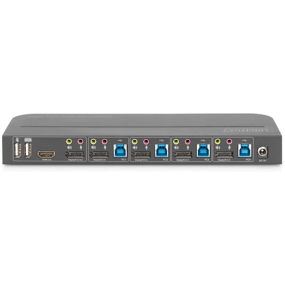 Switch KVM, 4 porte, 4K60Hz, 4 x DP in, 1 x DP /HDMI out - Foto 2