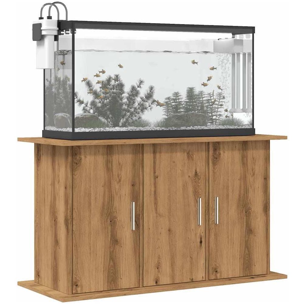 Supporto Acquario 101x41x58 cm Multistrato Rovere Artigianale - Foto 2
