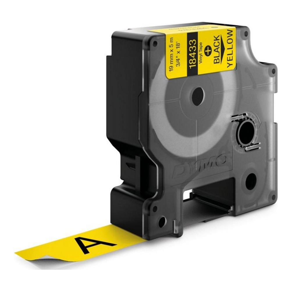 Etichetta termica Dymo S0718470 - 19 mm Larghezza x 5,50 m Lunghezza - Vinile - Trasferimento termico - Giallo - Foto 2