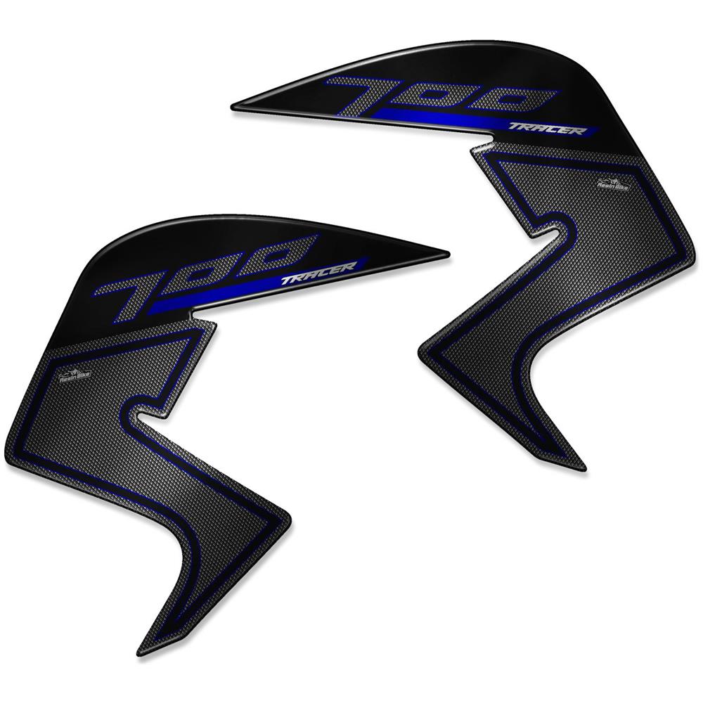 Protezioni Laterali 01 Adesivi 3d Compatibili Con Yamaha Tracer 700 2019 Blu - Foto 1
